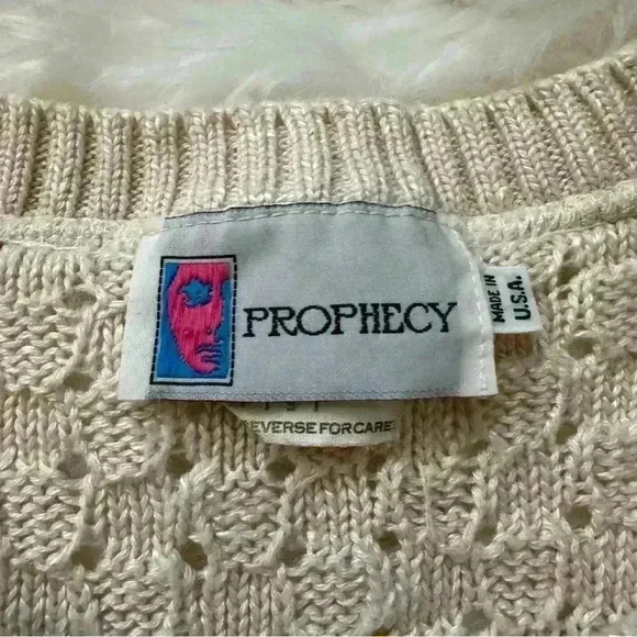 Vintage Prophecy Knit Vest Large - Picture 6 of 8